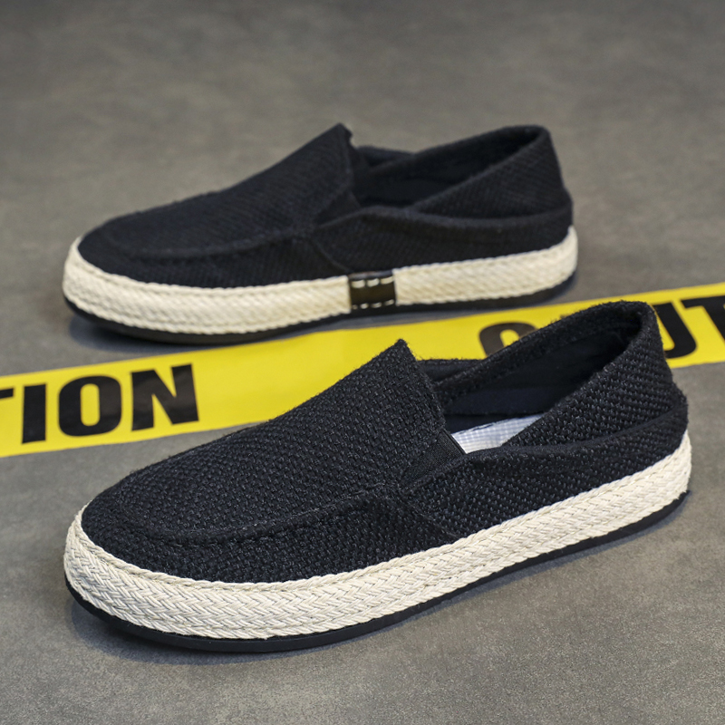 Espadrille Slip On - Lekkie męskie espadryle wsuwane, wygodne buty