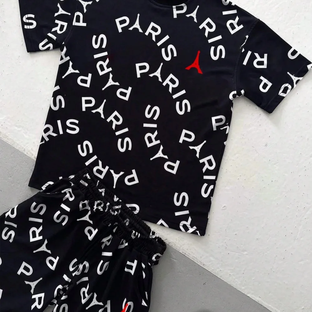 Tee Graphic Print - Męski zestaw: T-shirt z krótkim rękawem