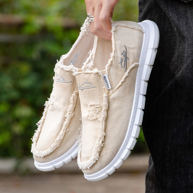 Espadrille Slip On - Męskie męskie buty na lato oddychające