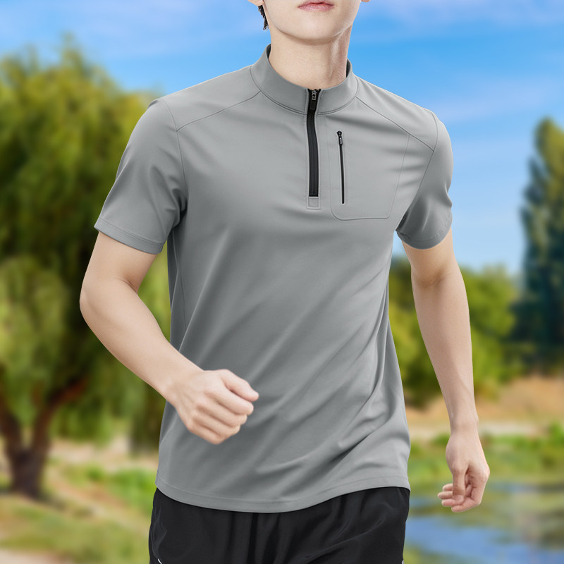 Shirt Camp Collar - Męska koszulka z krótkim rękawem, zapinana