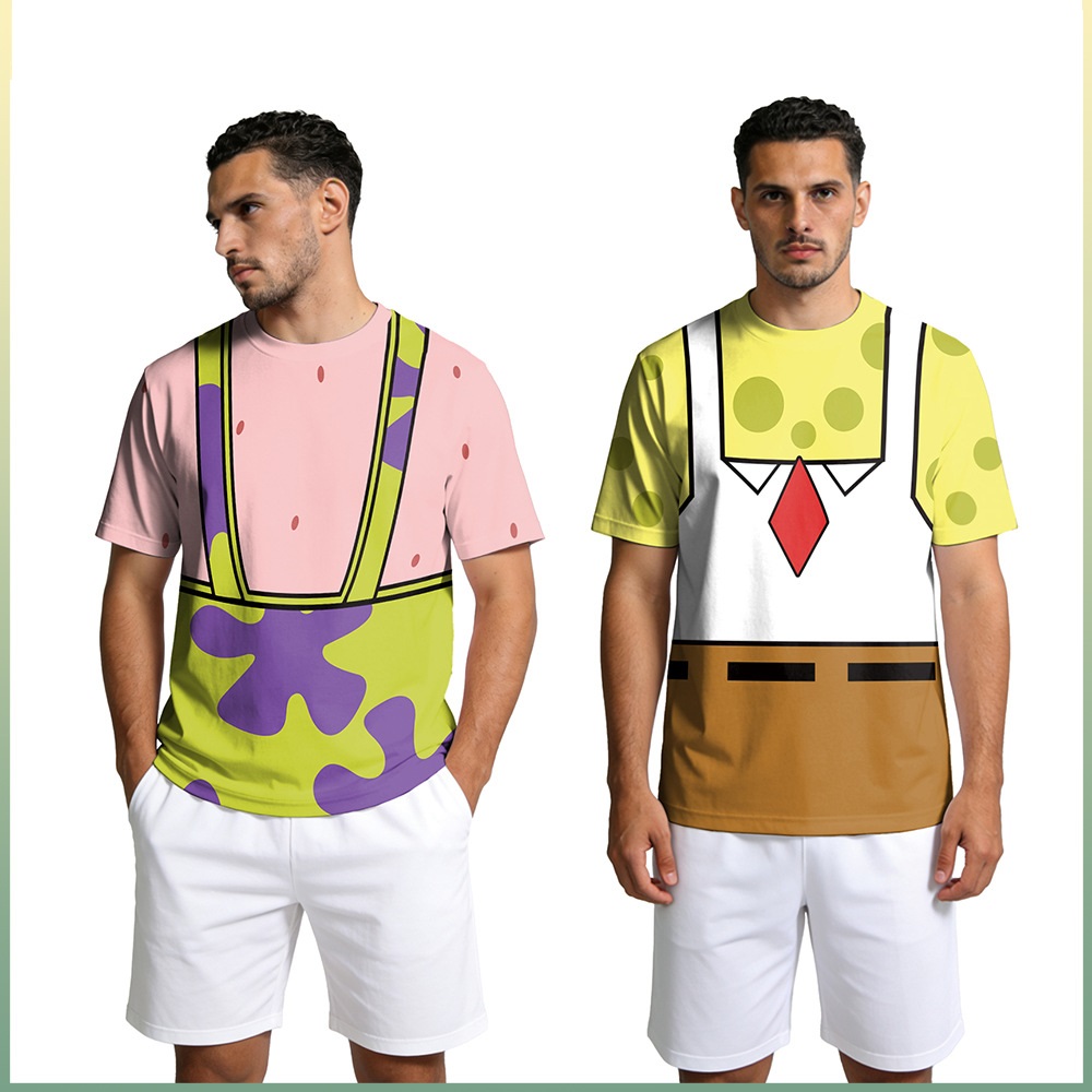Tee Graphic Print - Koszulka Cosplay SpongeBob i Patrick Star