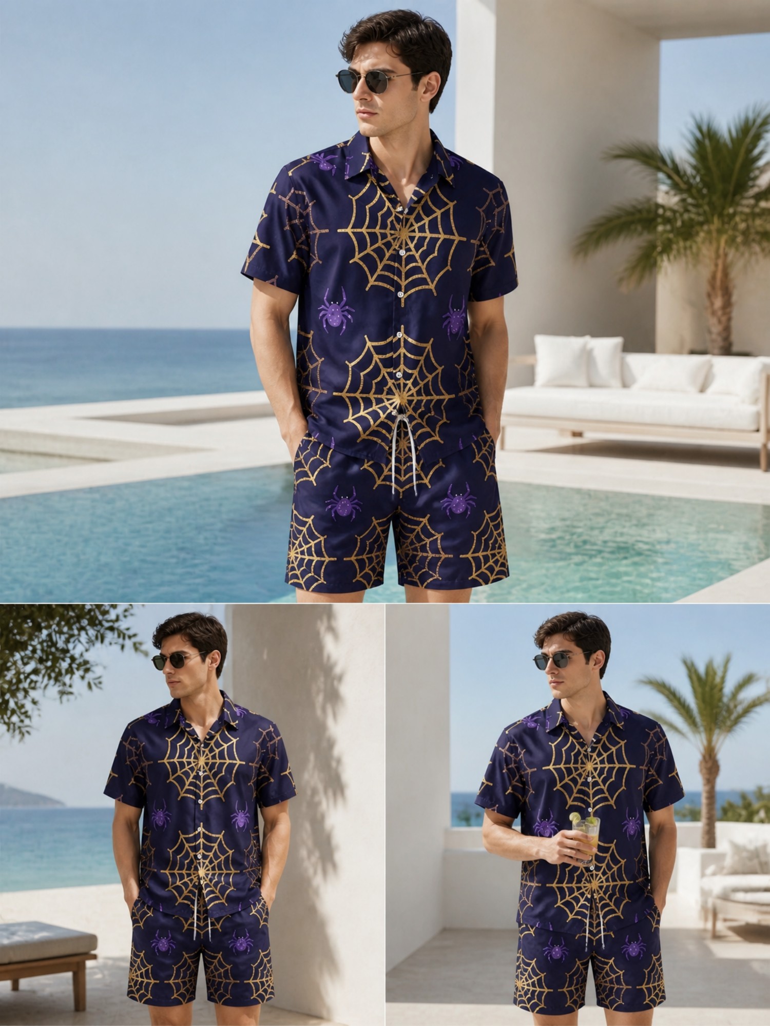 Męski letni zestaw: koszulka p – Resort Shirt Floral recenzja i cena