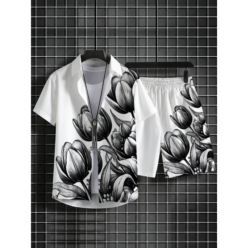 Męski zestaw koszuli i szortów – Resort Shirt Floral recenzja i cena
